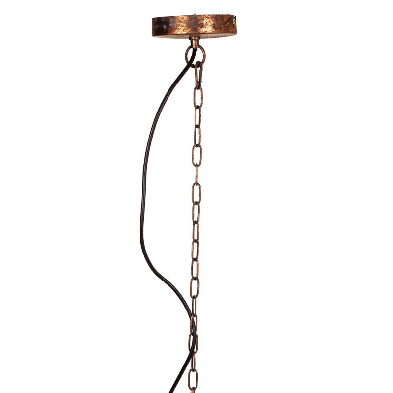 Lampe de plafond en métal doré 50x50x64/133h - 8