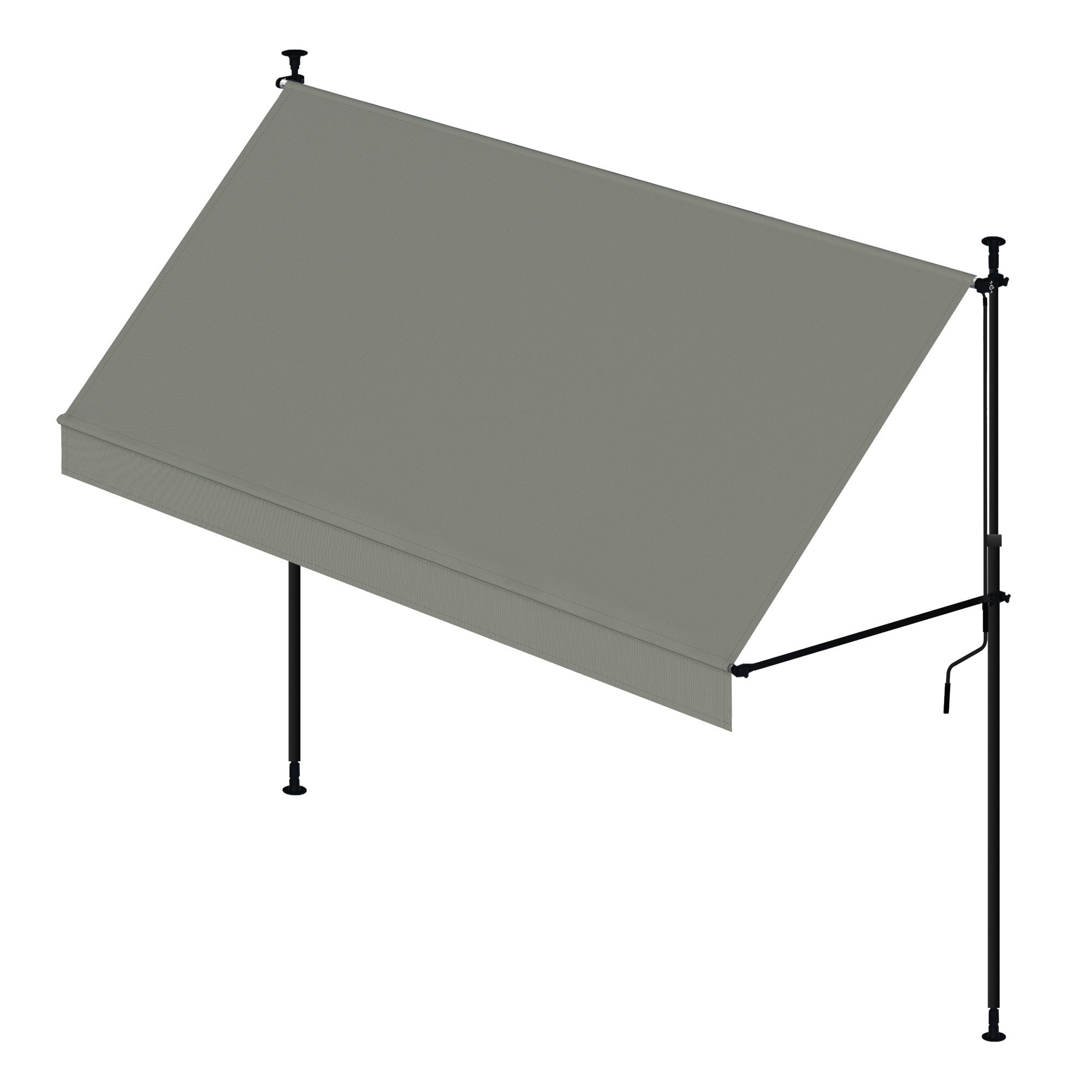 Wasabi - Toldo Cityline Cinza – Portátil 3x1,2m, Ajustável, Proteção UV, Sem Perfuração, Jardim, Varanda - 8