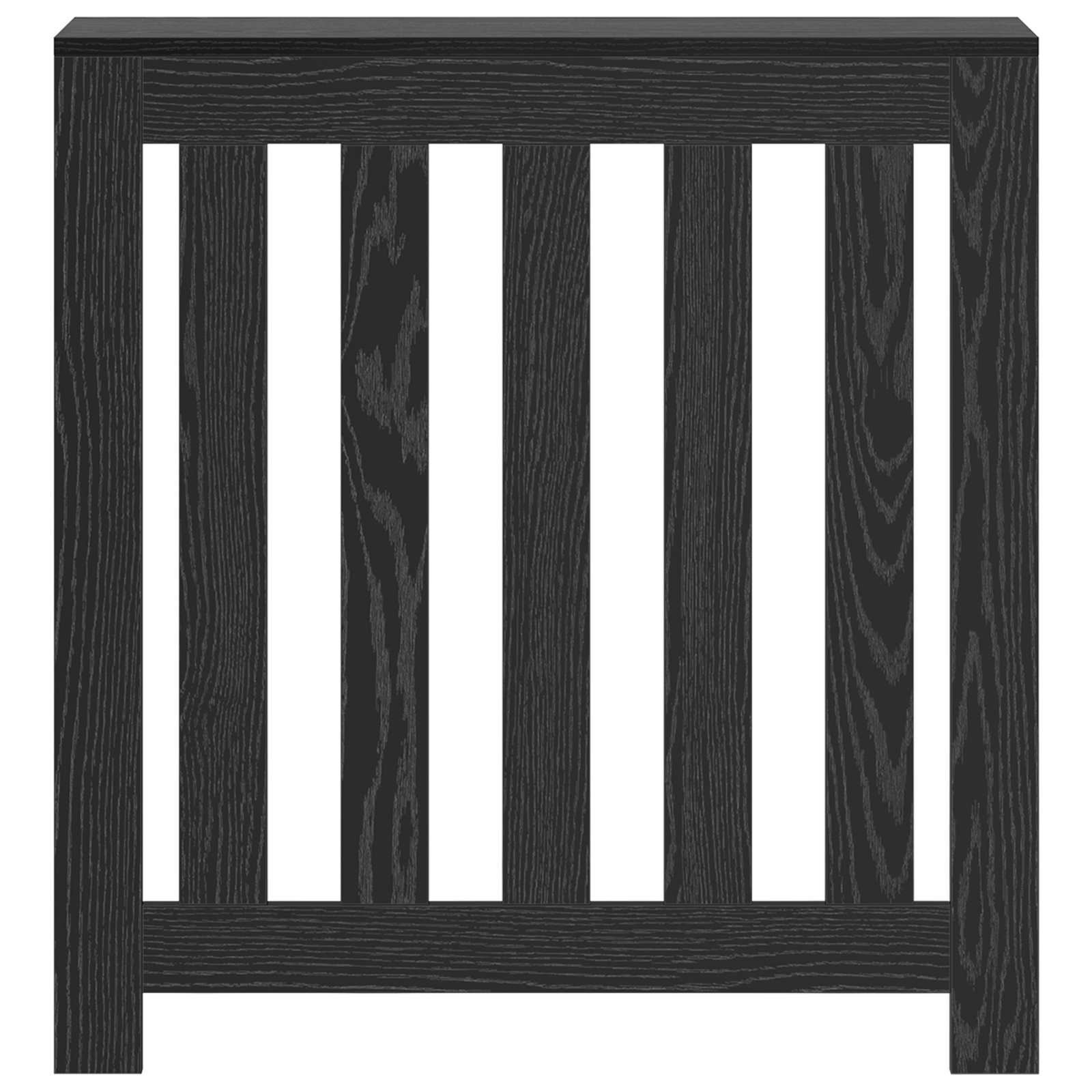 vidaXL Cache-Radiateur Chêne noir 78 x 20 x 82 cm Bois d'ingénierie - 4