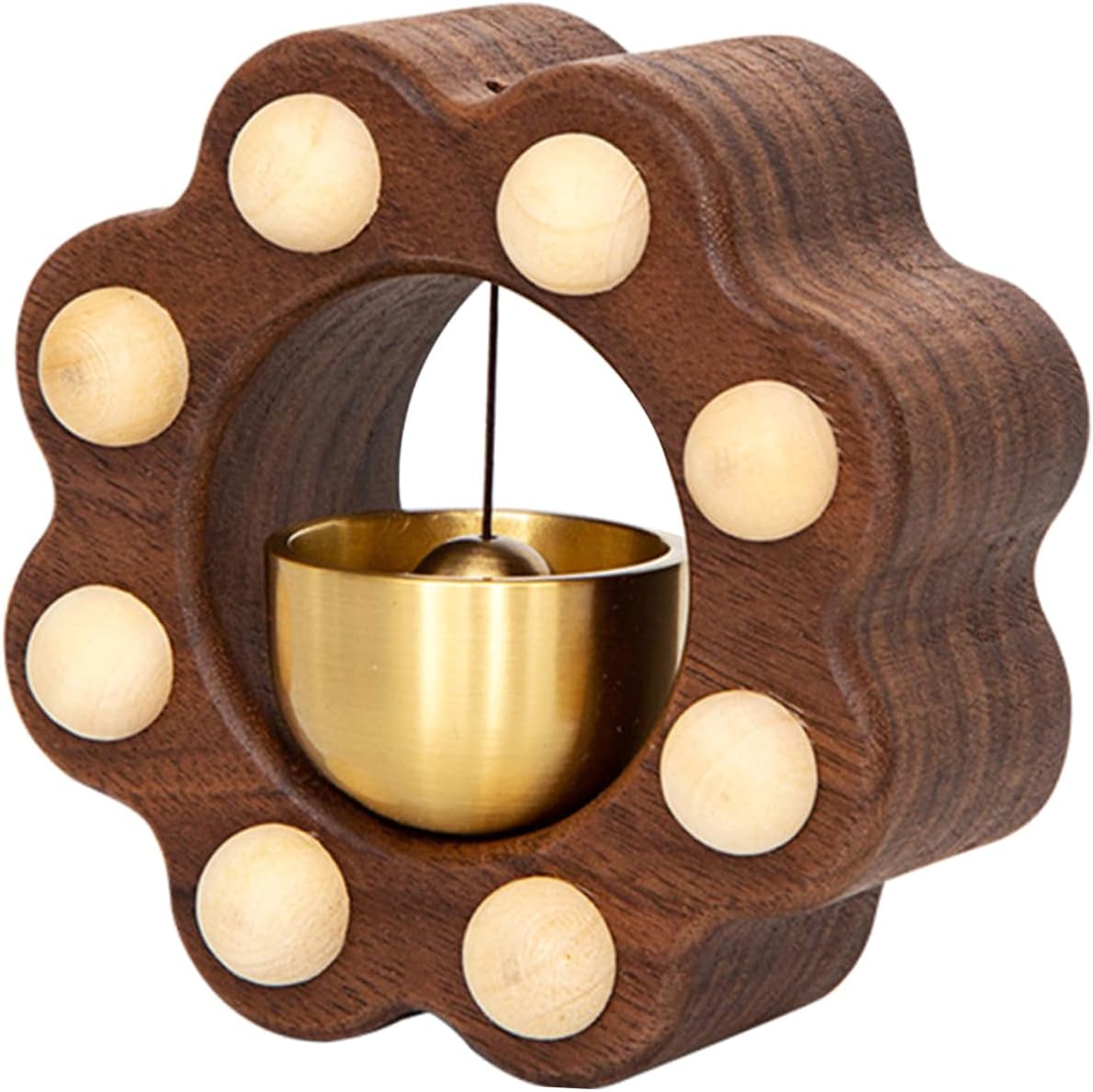 Cloche D'ours Magnétique Avec Silencieux - Argent - Pour Randonnée, Camping, Vélo (lot D'1)