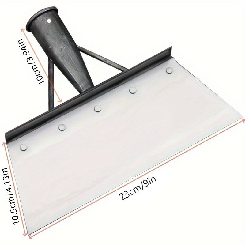 Pelle de nettoyage multifonctionnelle, 23 cm, pelle plate en acier au manganèse, pelle carrée, outil de jardin, sans manche - 2