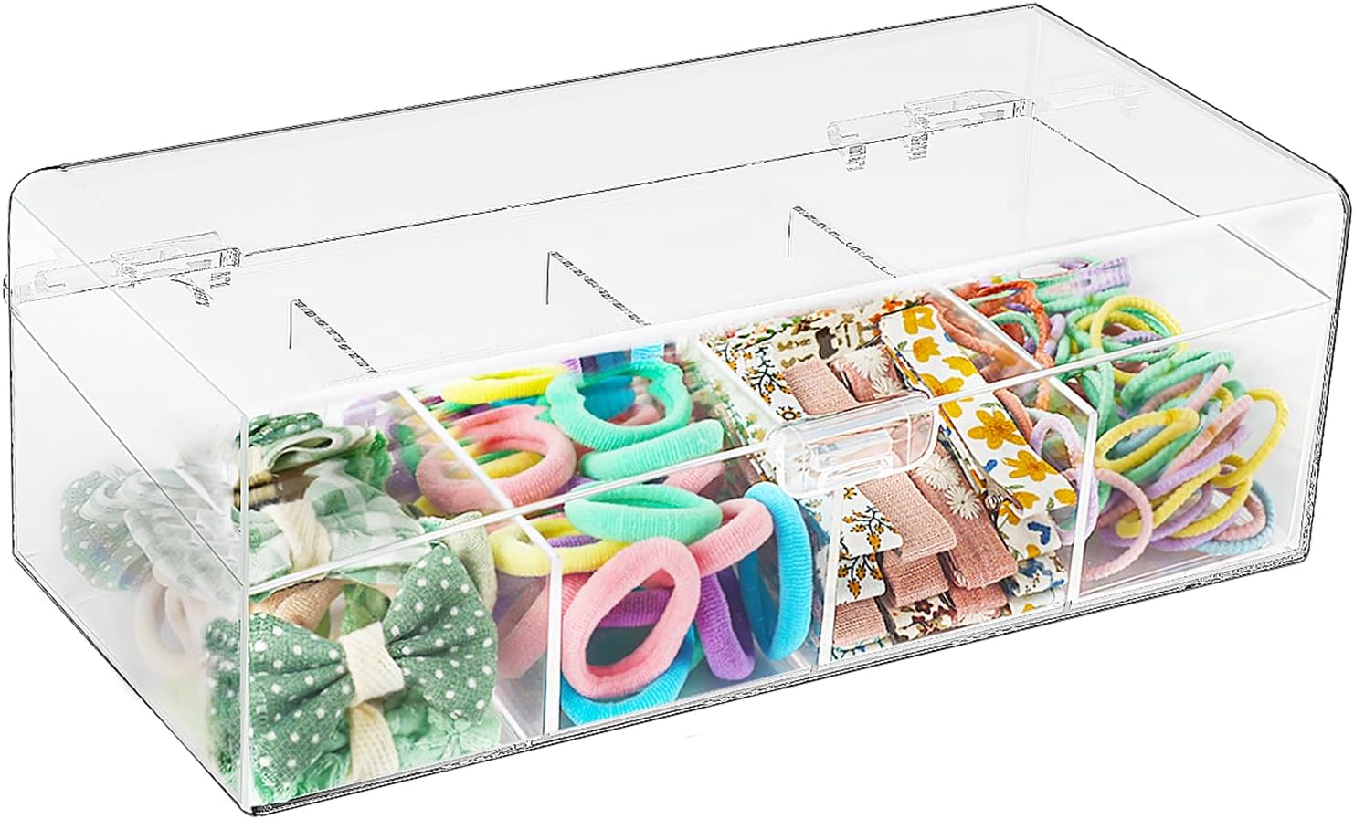1 pezzo Scatola organizer per elastici per capelli, scatola