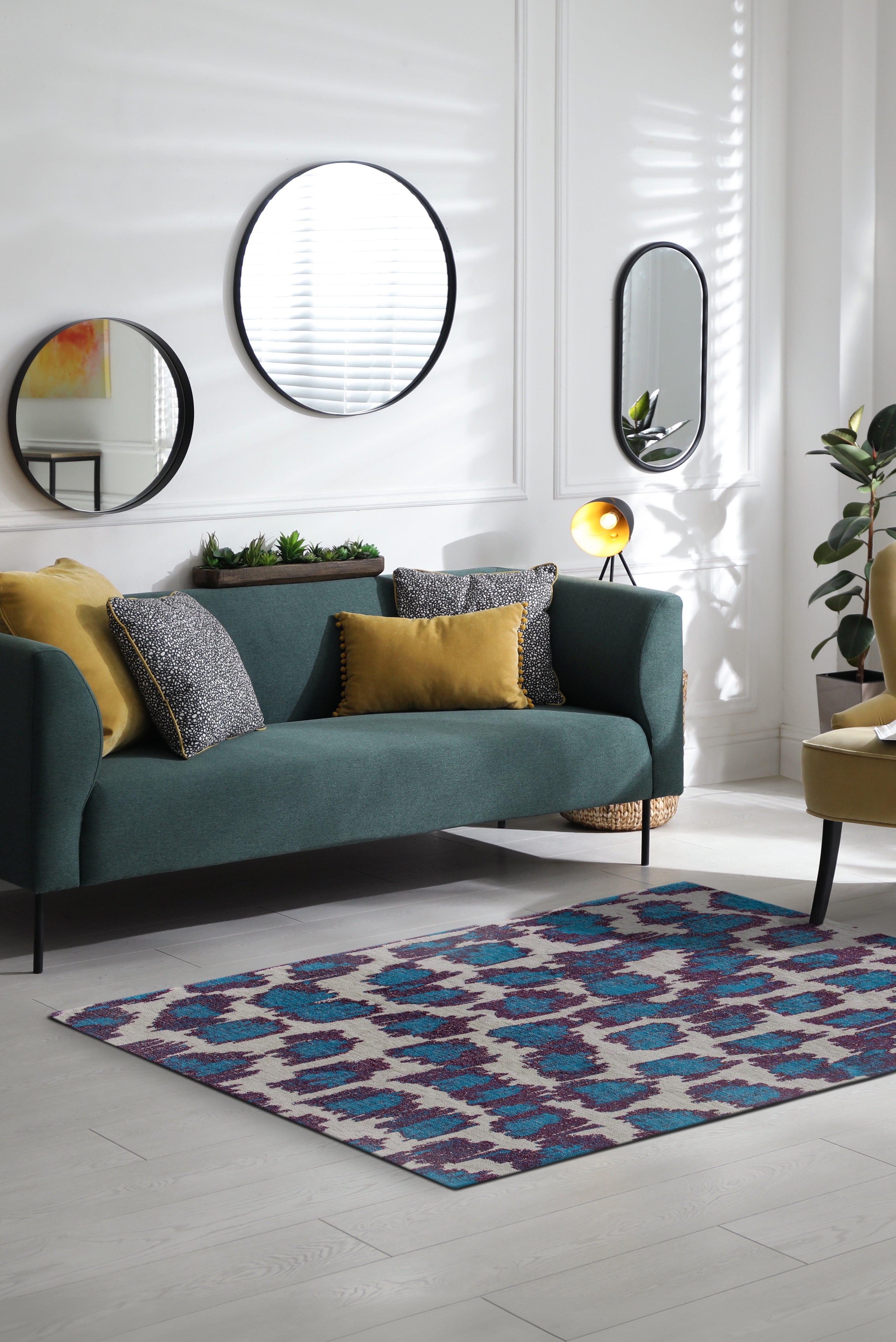 Tapis de salon moderne tissé plat TAKI 80x150 cm - 2