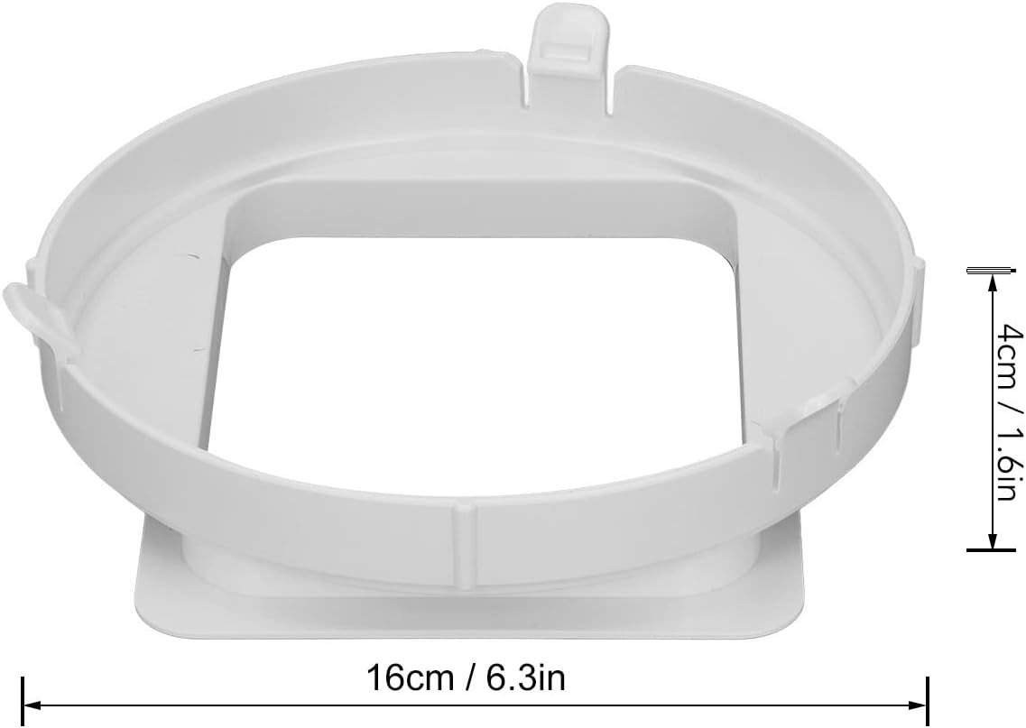 Adaptateur de tuyau d'évacuation de climatiseur mobile (pièces) - Connecteur carré - Interface de conduit d'évacuation pour climatiseur mobile - 2