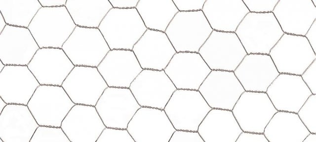 Grillage métalique 1 x 25 m - maille 25 x 0,8 mm - structure hexagonale - triple torsion
