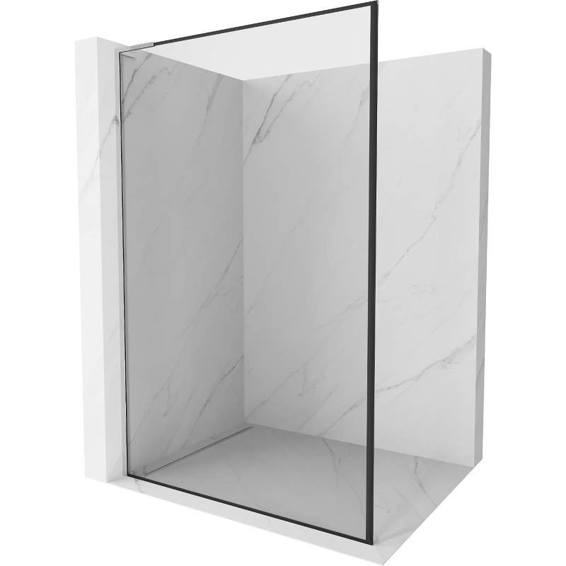 Mexen Kioto L ścianka prysznicowa Walk-in 100 x 200 cm, czarna ramka, chrom - 800-100-103-01-70