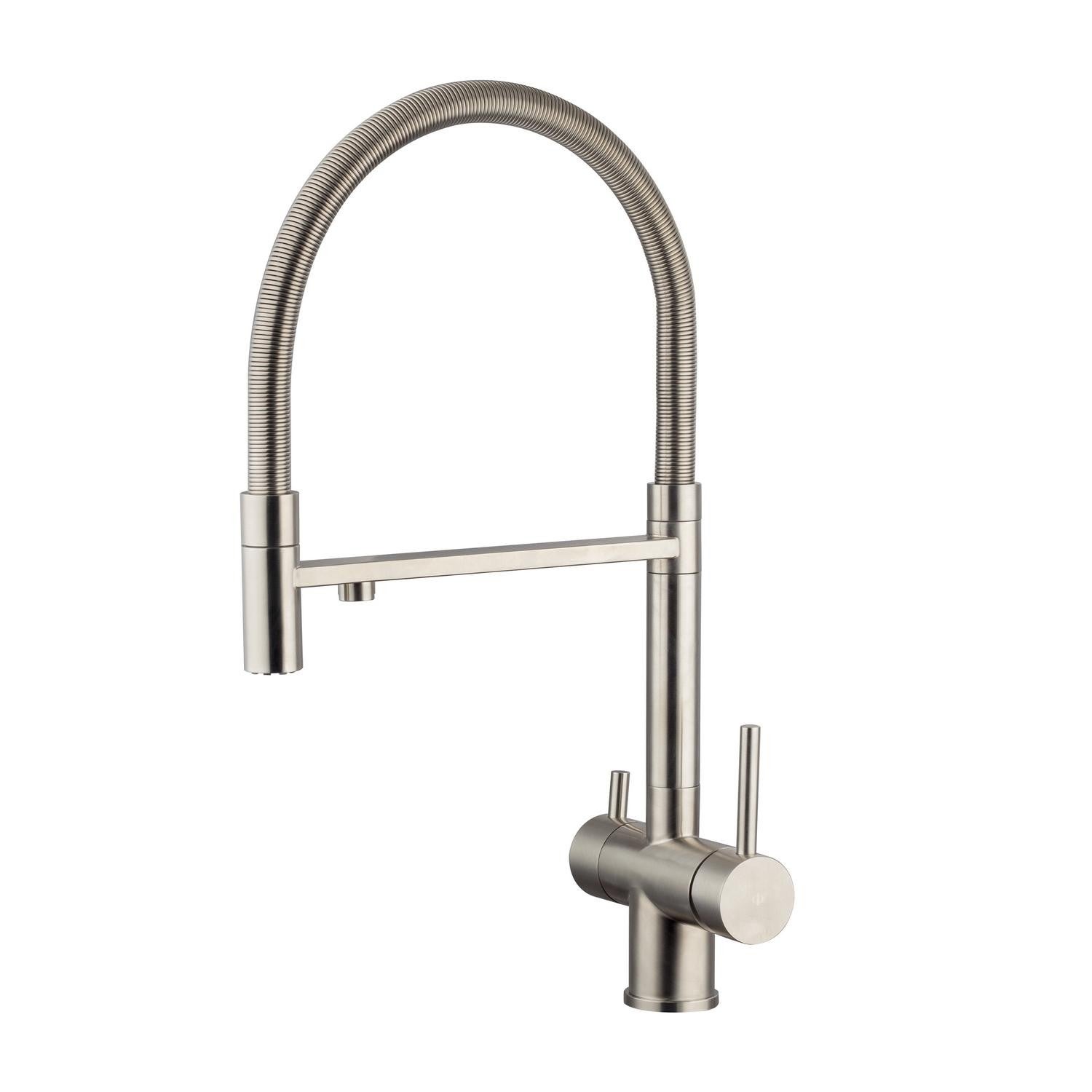 Grifo extraÃble osmosis de cocina acero IO Leroy Merlin