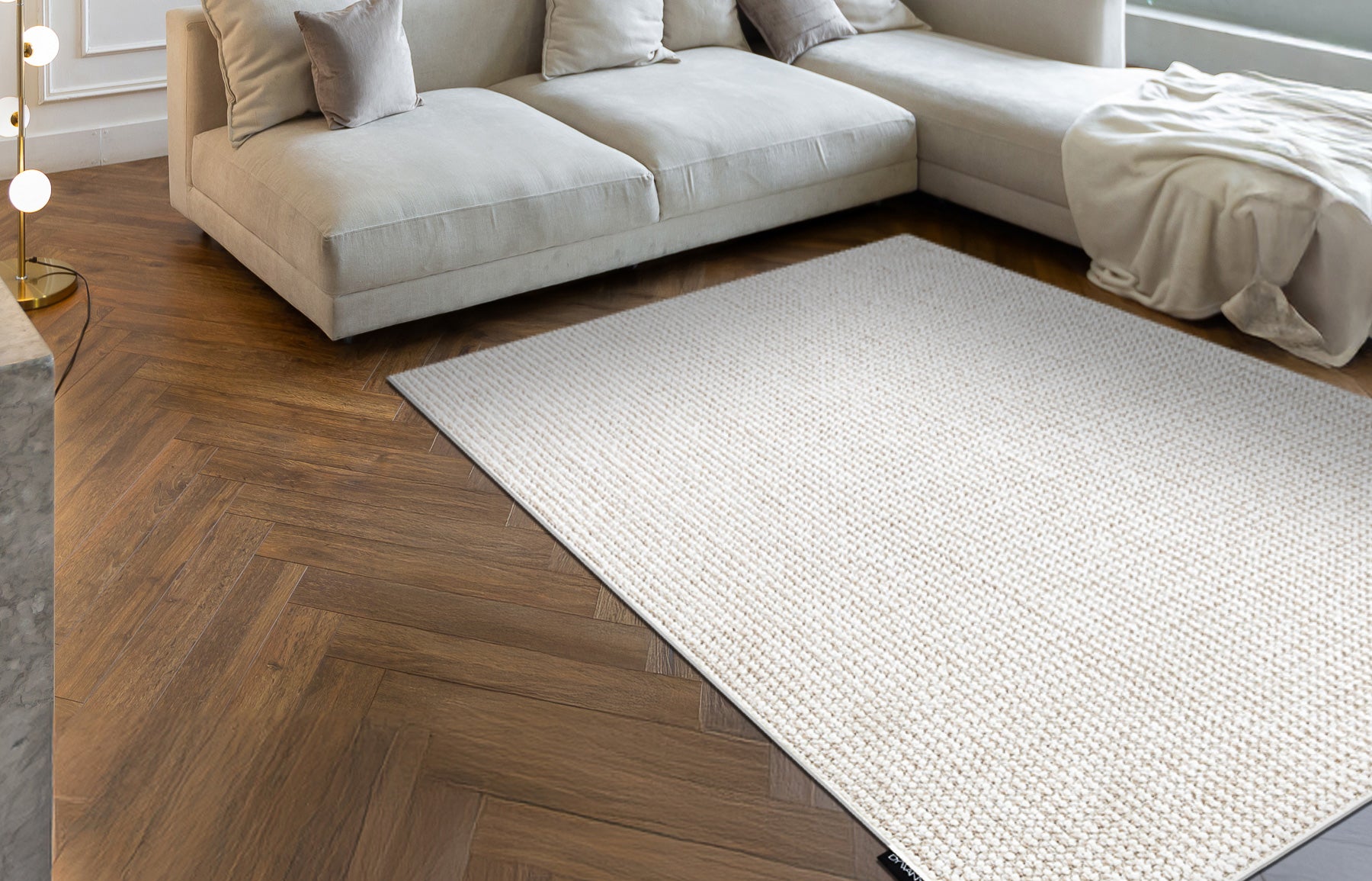 Tapis CASABLANCA LOOP blanc / beige bouclé, doux 100x150 cm - 3
