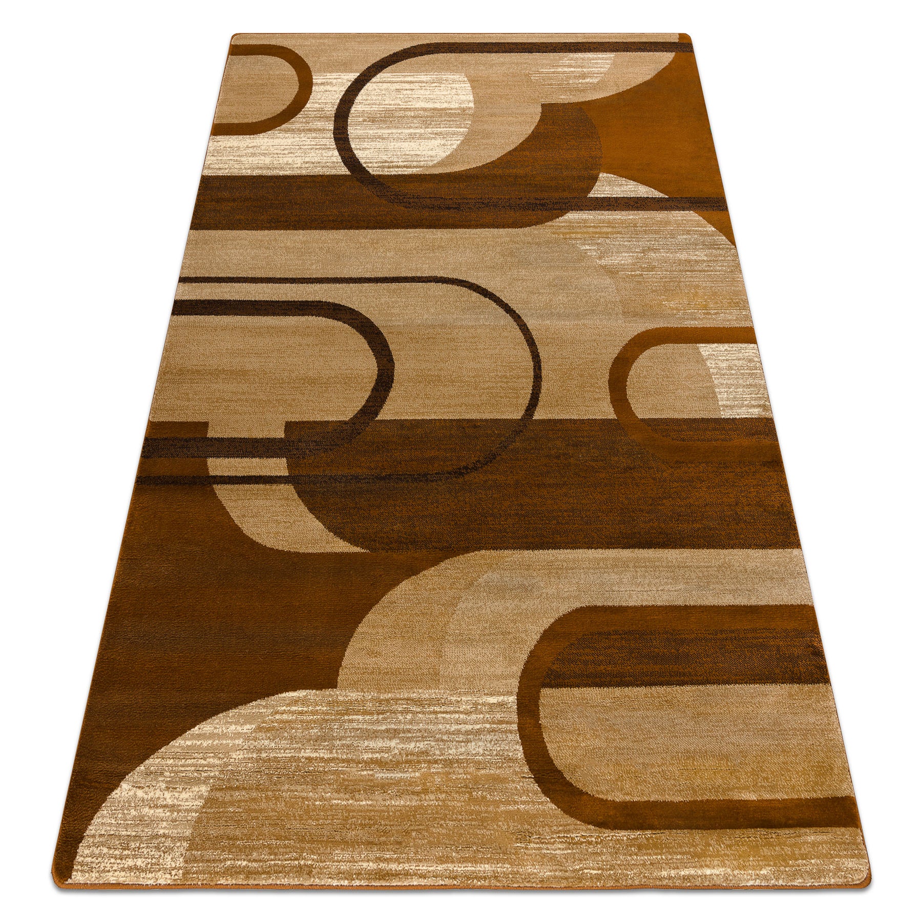 Dywan ROYAL HE405 Geometryczny - brązowy / krem 150x230 cm