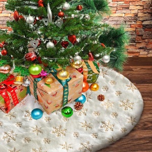 Gonna per albero di Natale, tappeto per albero di Natale in