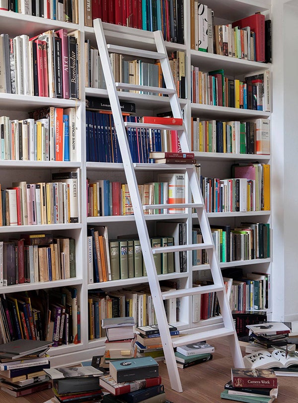 Echelle de meunier bois 12 marches - Largeur 44cm - Hauteur à atteindre 2.82m - UP-300-BL - 4