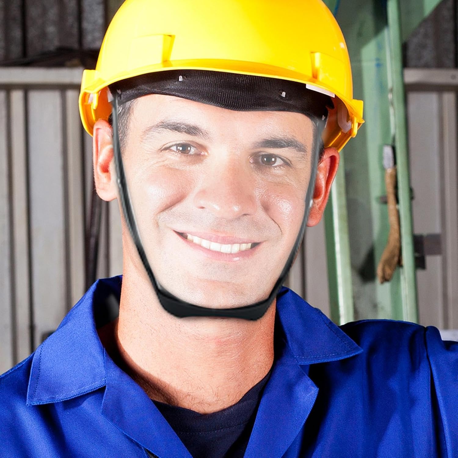 Masque de protection intégral du visage anti-buée avec sangle réglable - Équipement de protection de sécurité pour frapper l' sur le lieu de travail - 3