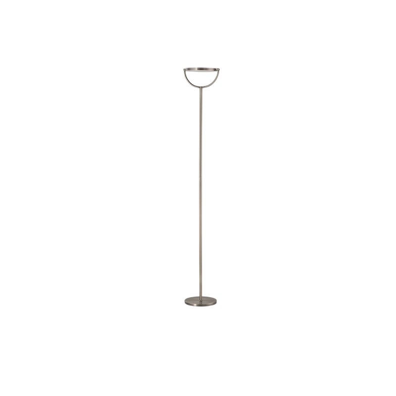 Plato - 30W ściemnialna lampa podłogowa LED, 3000K, 2968lm, wys. 190 cm, włącznik/wyłącznik nożny - Perenz - tytanowo-szary