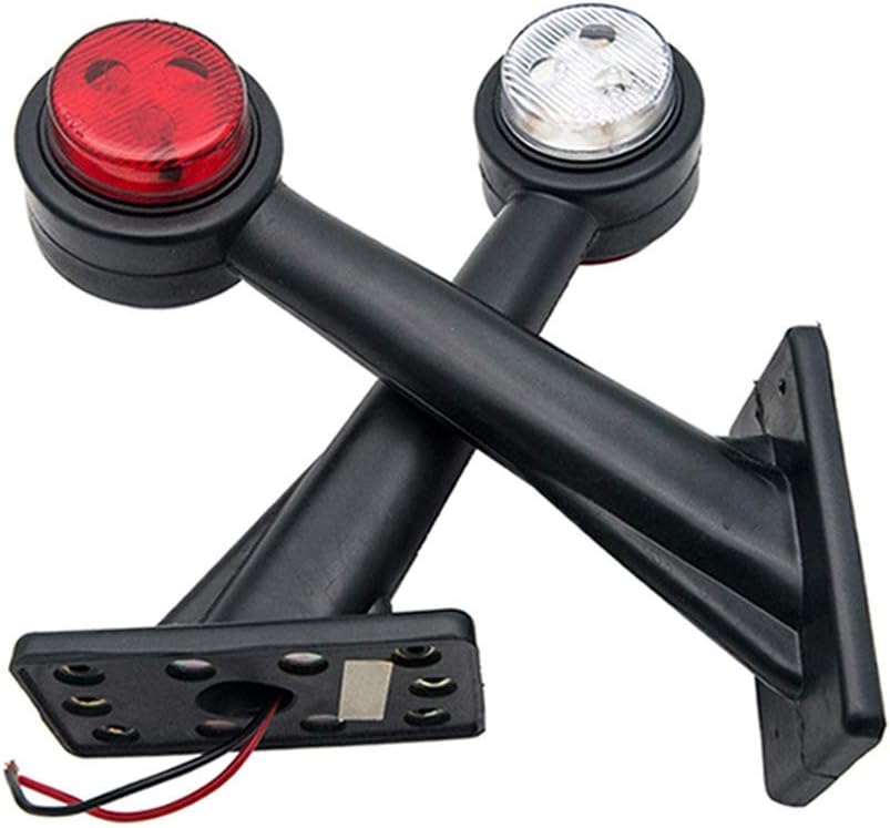 2 boczne światła pozycyjne LED 12V – 20cm, oświetlenie do przyczepy lub ciężarówki, światło sygnalizacyjne