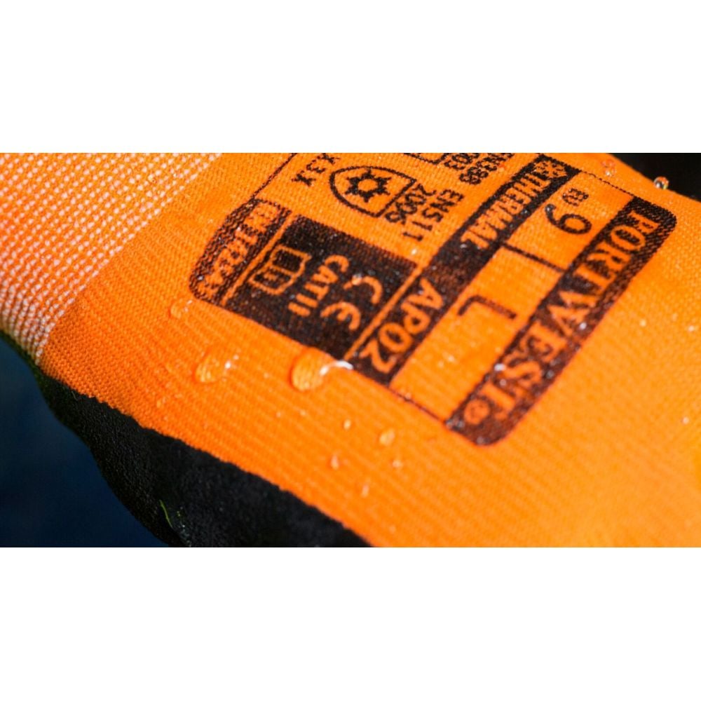 Gants de protection hydrophobes thermiques Portwest Thermo Pro Ultra Orange / Noir 8 - 4