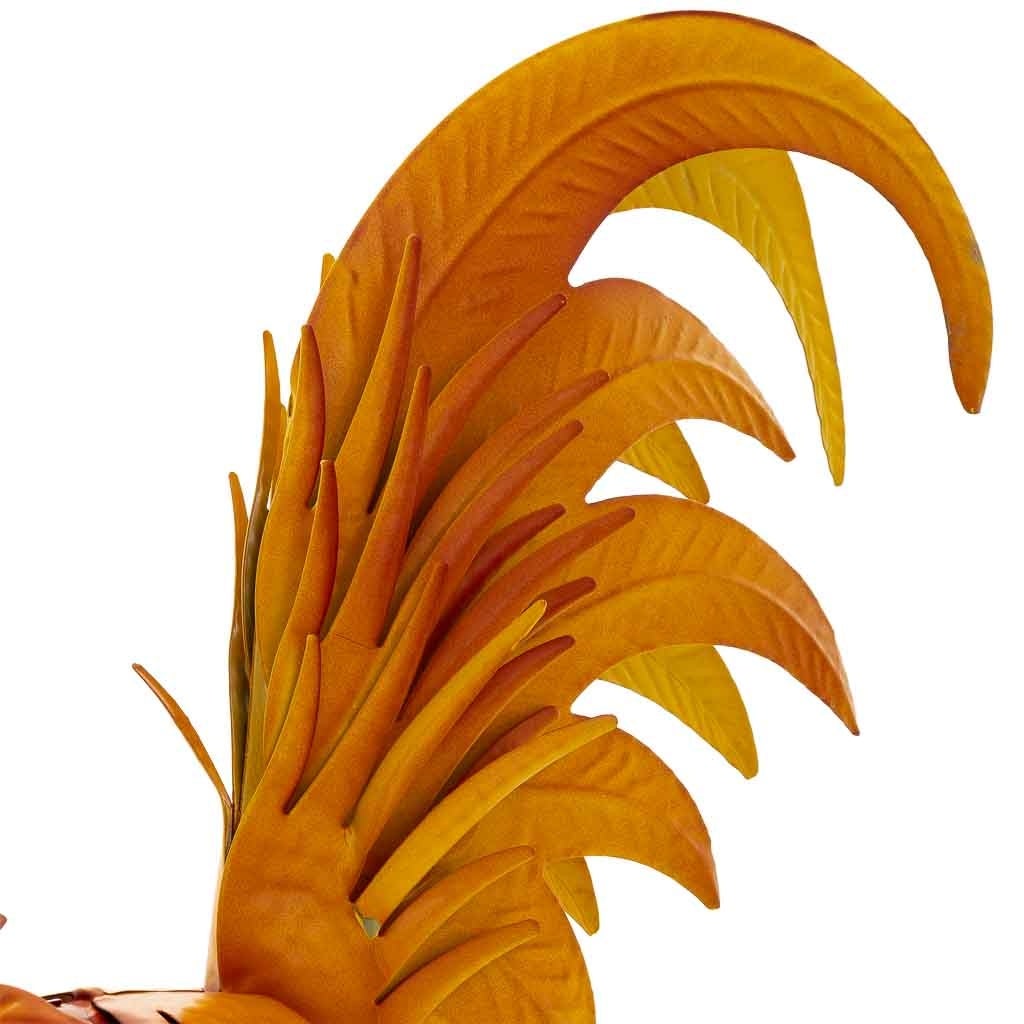 Coq décoratif en métal rouge, 41 x 16 x 54 cm (h) - 7