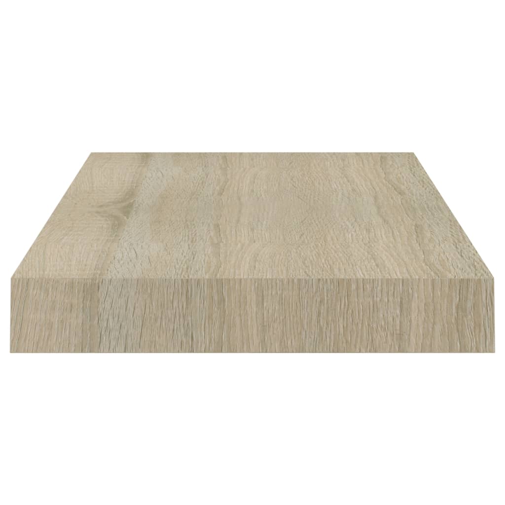étagères murales flottantes 2 pcs chêne 40x23x3,8 cm MDF - 6