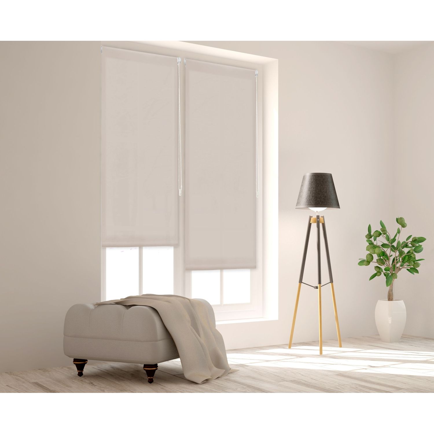 ECOMMERC3 | Tenda Liscia Traslucida Easyfix Misura 67x180 Larghezza x Altezza - Tenda SENZA ATTREZZI Tessuto Misura 64x175 - 4