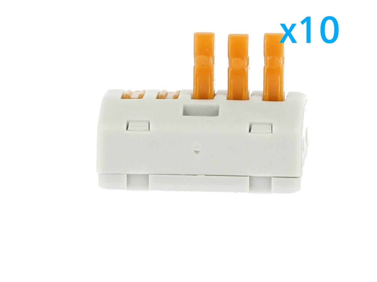 Set Di Morsettiere Con Leva, Connettore Per Cavo A Innesto, Terminali A 7 Pezzi Terminali A 8 Poli Con Viti Di Montaggio 2 In 6 Out Dpzo 78925763