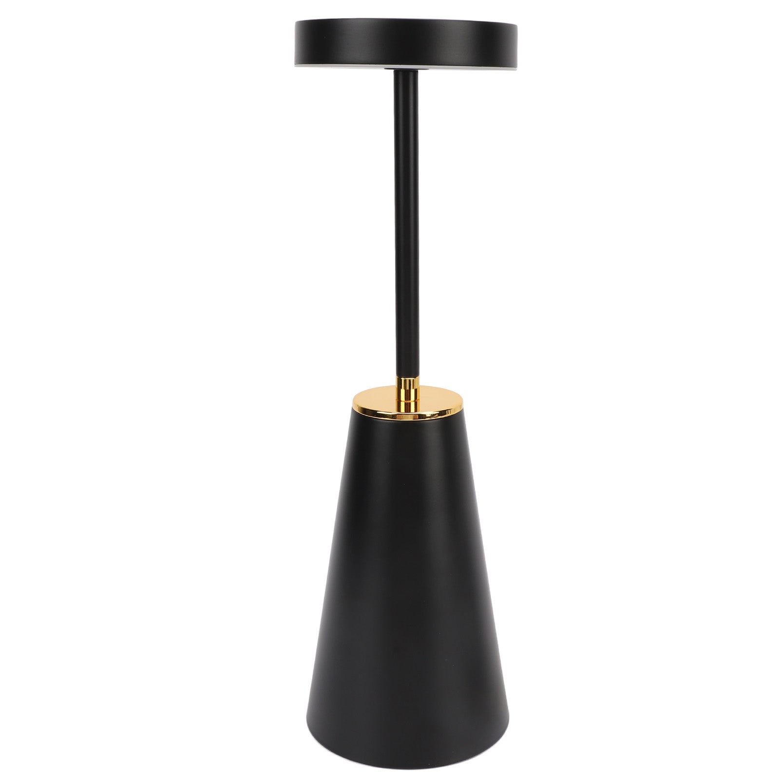 Bezprzewodowa lampa stołowa, dotykowa lampka biurkowa LED, lampki biurkowe na baterie, ładowalne lampki nocne ze ściemnianiem (czarna)