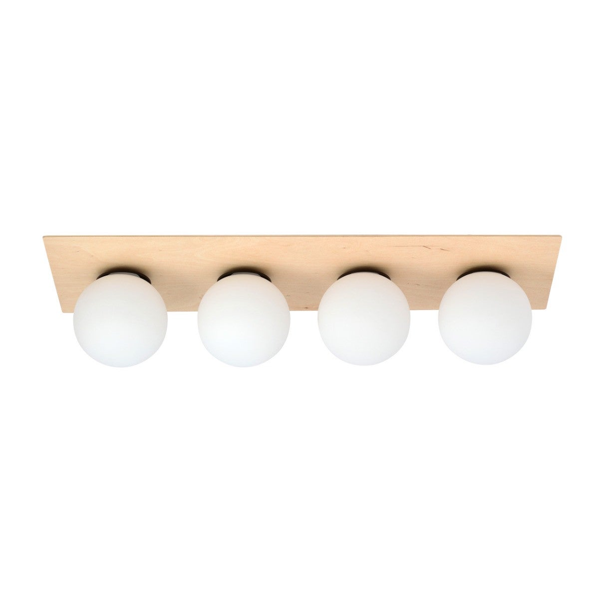 Lampa sufitowa KENZO jasne drewno-biała 4xE14x10W drewno wym:20x75x18cm IP20 Emibig