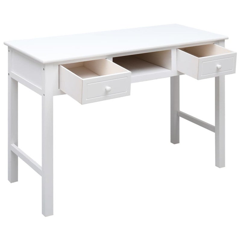 Buffet Blanc 108x45x76 cm Bois de Paulownia massif - 3