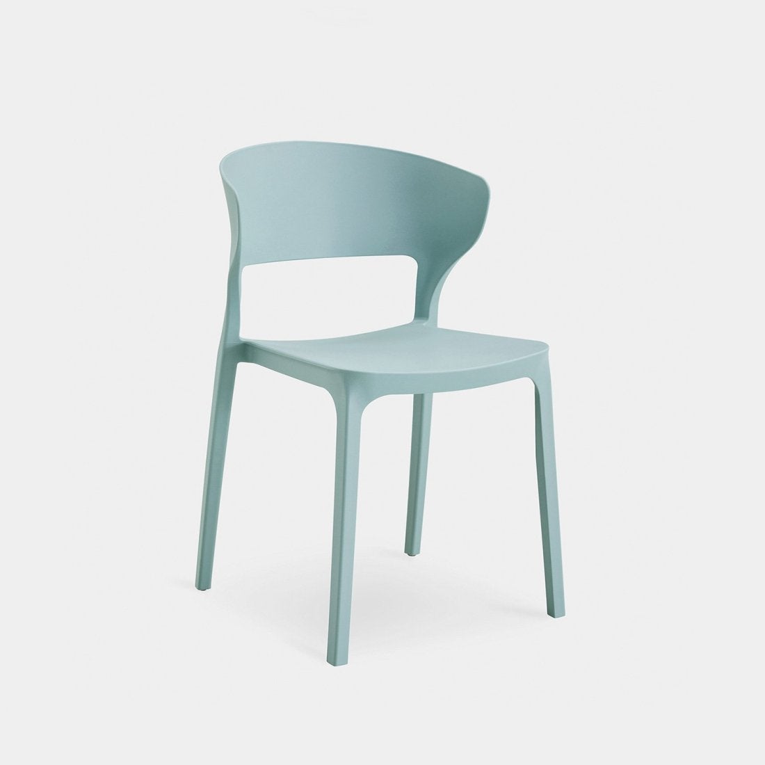 Sedia impilabile in polipropilene menta Serin - 2