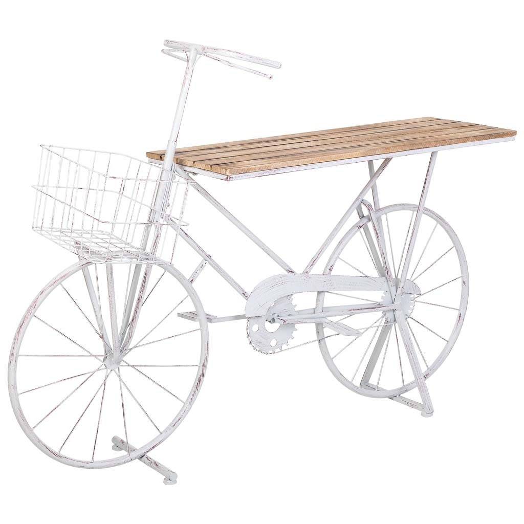 Expositor en forma de bicicleta blanco 147x34,50x102