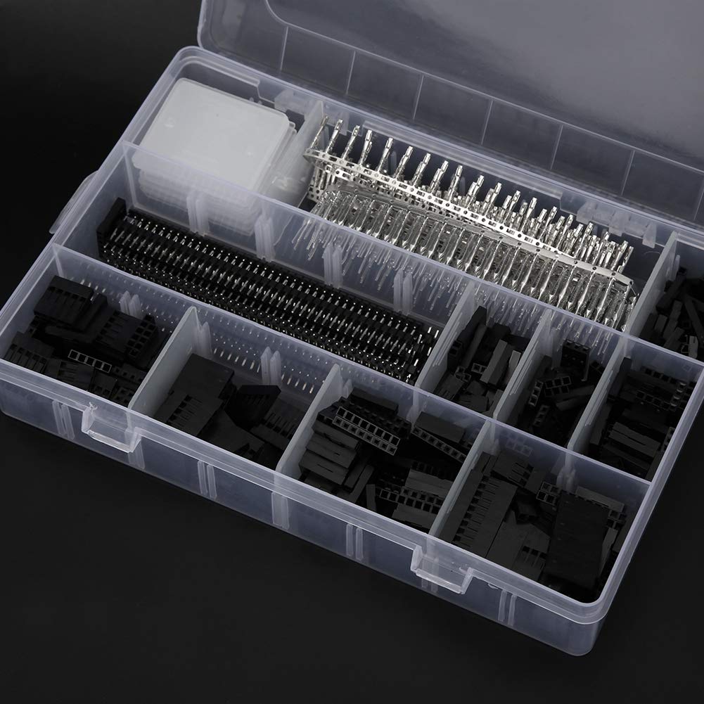 1450 pezzi 2,54 mm connettore elettronico maschio femmina kit connettore PCB accessorio industriale - 9