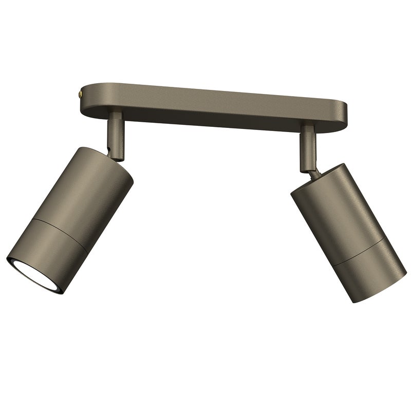 Reflektor sufitowy spot natynkowy Link listwa tytanowy złoty 2xGU10x8W wym: 16 x 24 x 6 cm metal Luminex