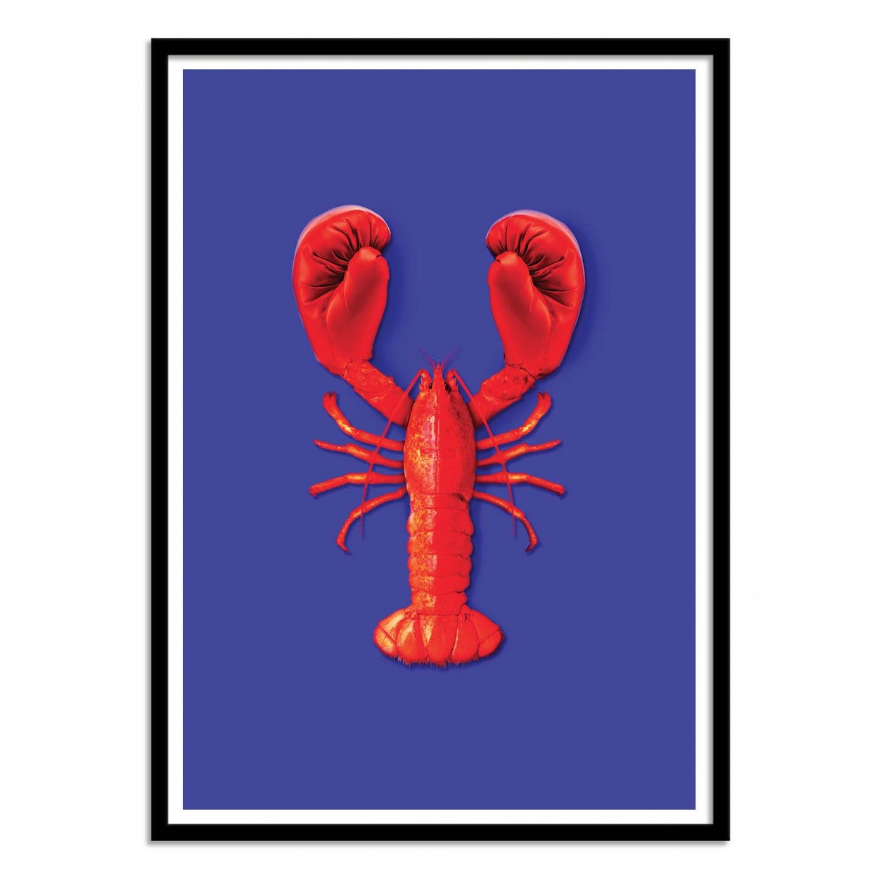 Art-poster - lobster - artem pozdnyakov - con marco negro 30 x 40 cm