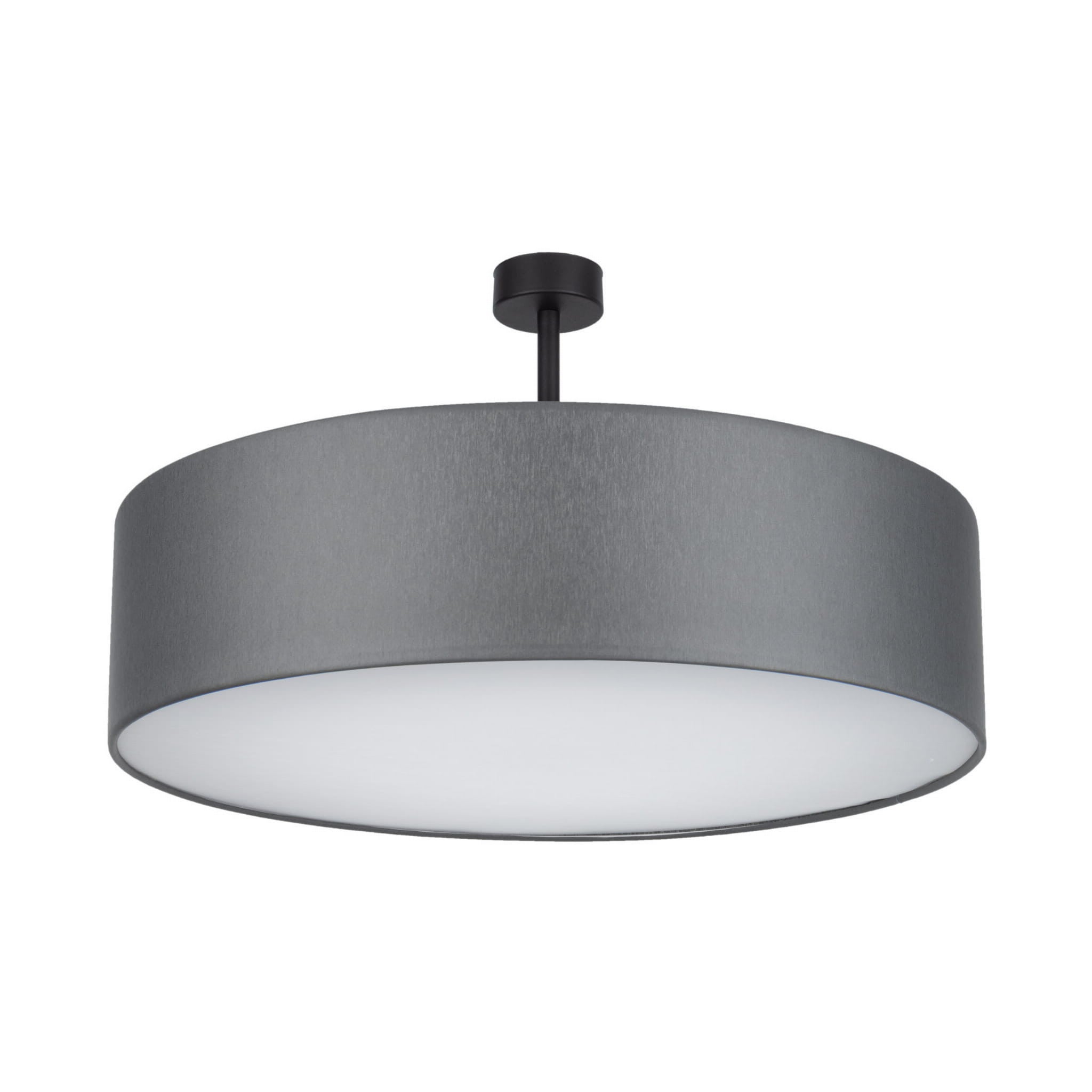 Lampa sufitowa wisząca Rondo chromowana grafit 4xE27x15W wym: 35 x 60 x 60 cm tkanina TK Lighting