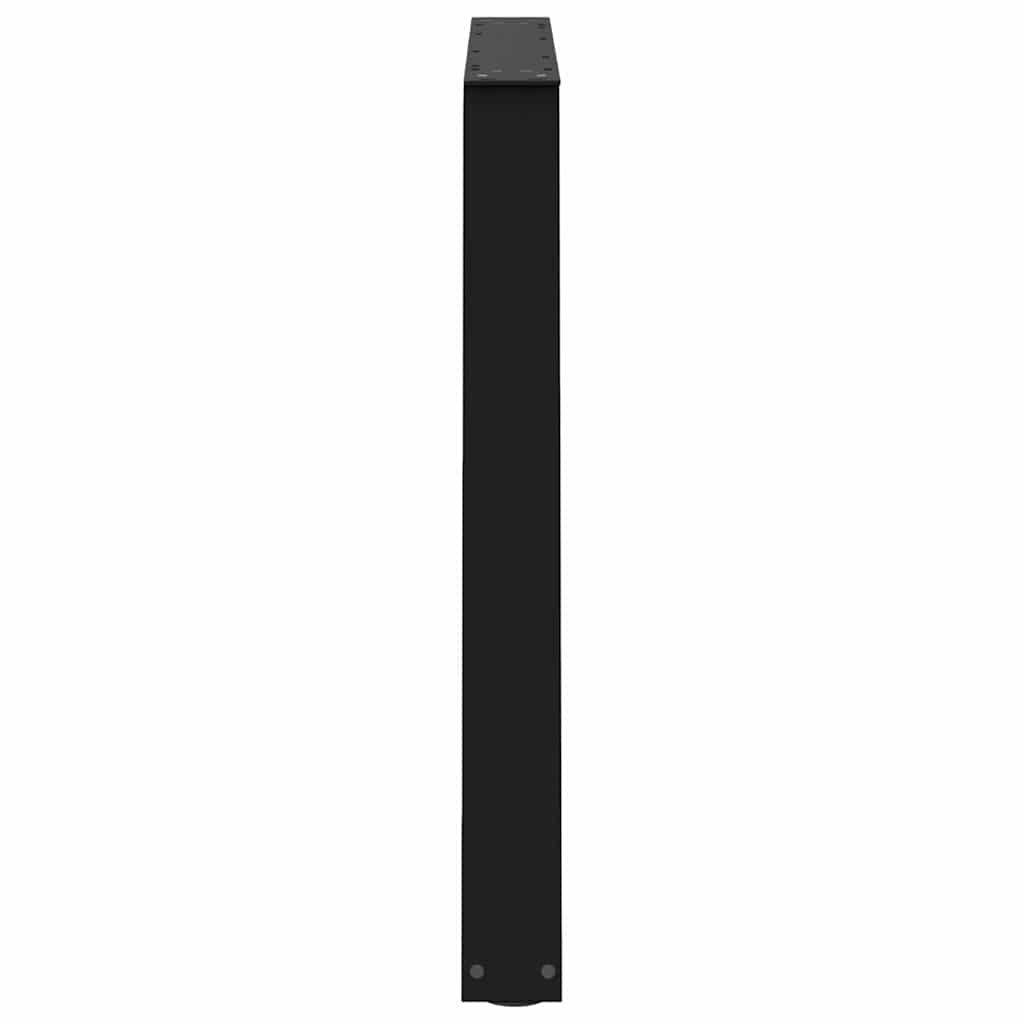 Pernas de mesa de jantar em forma de V 2 unidades de aço preto - COMFORTXL - 6