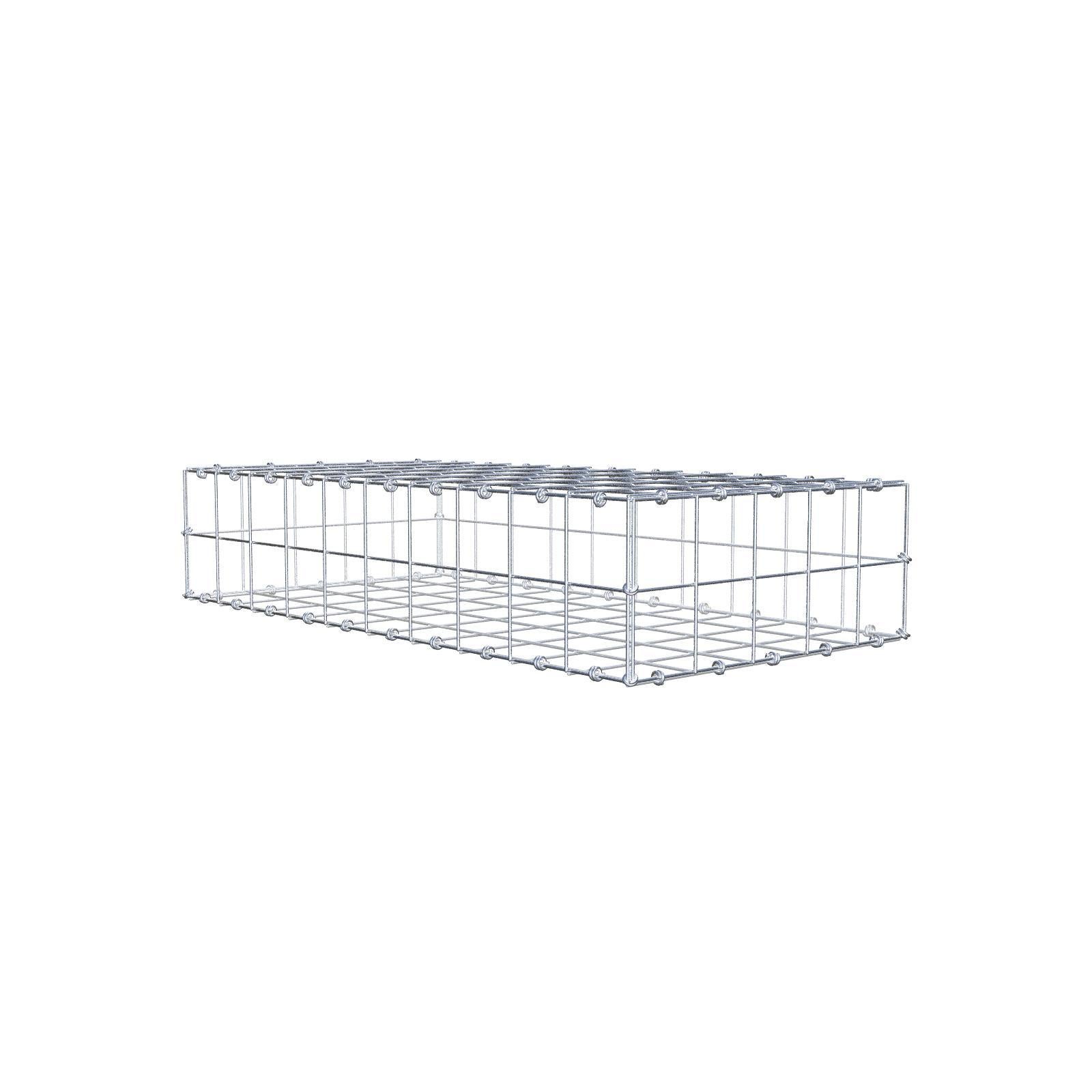 Gavión de acero galvanizado 200x100x50cm (LxAxP), malla 5 x 5cm, Espiral, jaula metálica para muro o jardín - 6