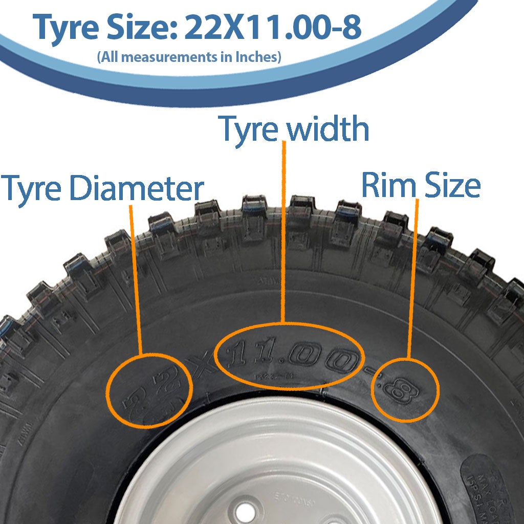 Kit de remorque pour quad ou VTT : roues à crampons 22x11.00-8, essieux, attelage, capacité de charge de 310 kg - 4