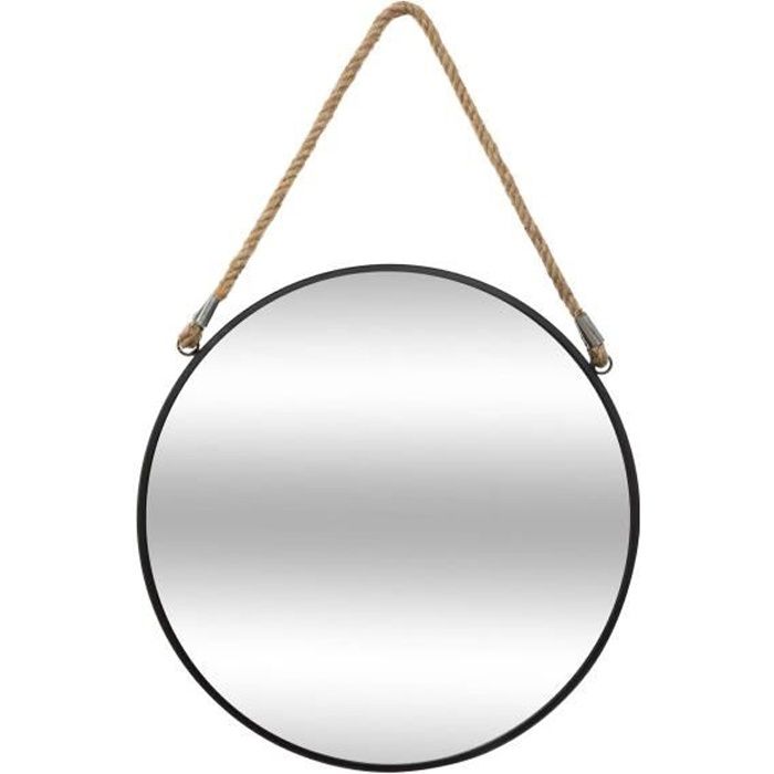 Atmosphera - Specchio in metallo nero 