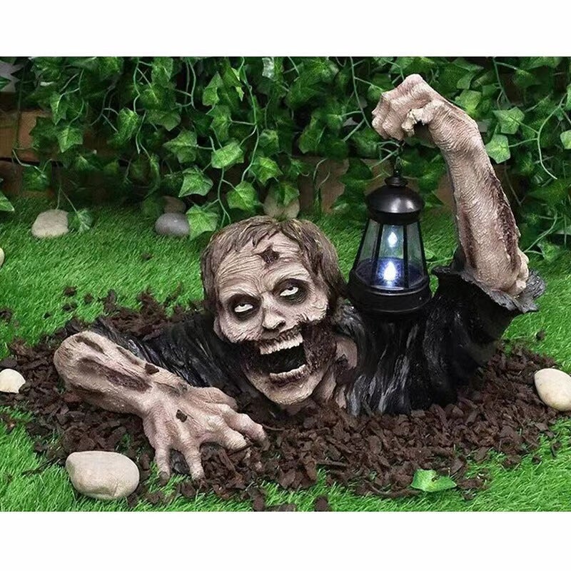 Halloween Zombie Rampant Horreur Décoration Extérieure Efayant Led Lumières Zombie Tenant Lanterne Habiller 251011 Du 15,57 € | DHgate
