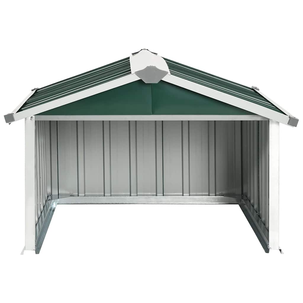 Abri tondeuse robot de jardin 92x97x63 cm Acier galvanisé Vert vidaXL - 4