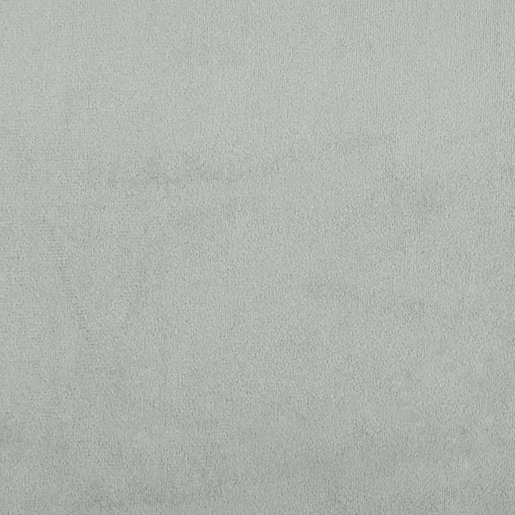 Cadre de lit sans matelas, en velours, gris clair, pour la chambre, 100 × 200 cm - 8