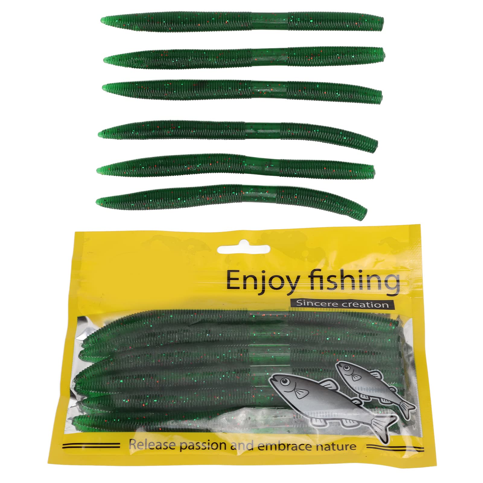 CO04178-LEURRE DE PECHE. lot d'appâts artificiels souples en Silicone