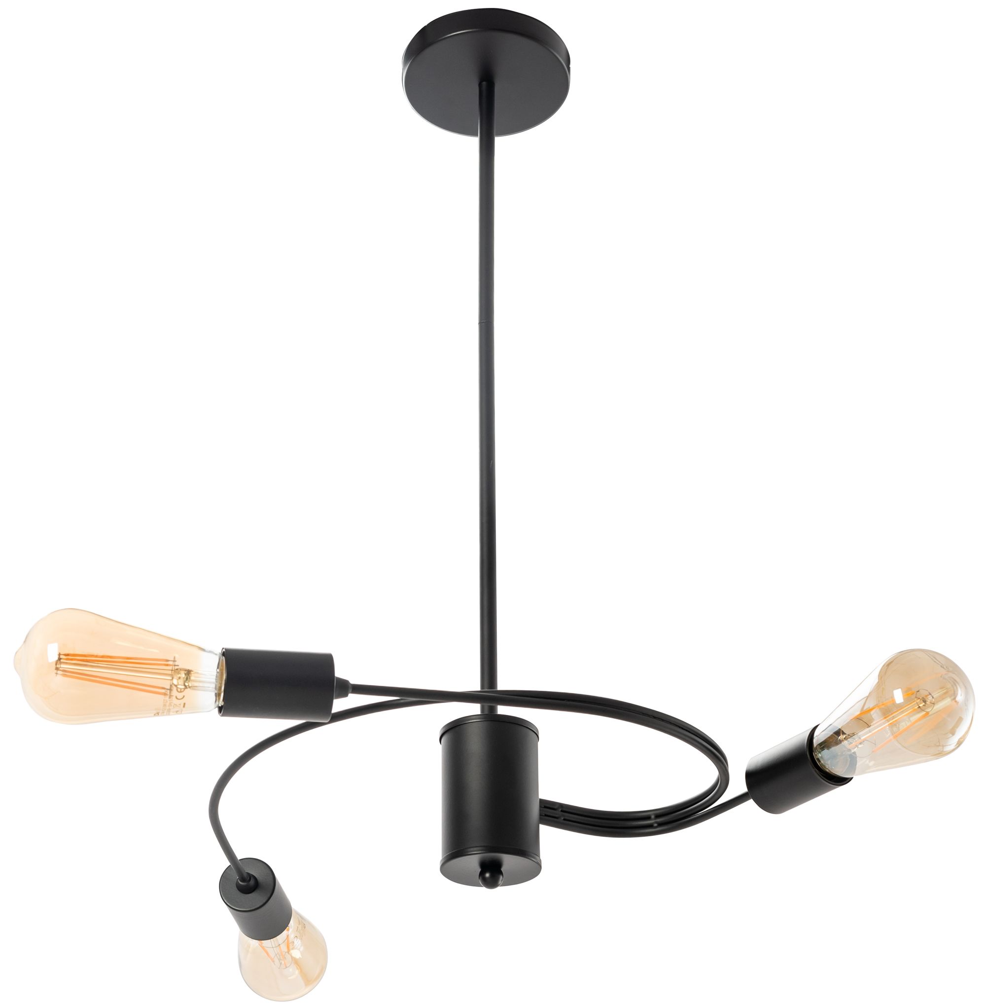 Lampa Sufitowa Toolight App740-3Cp Czarny