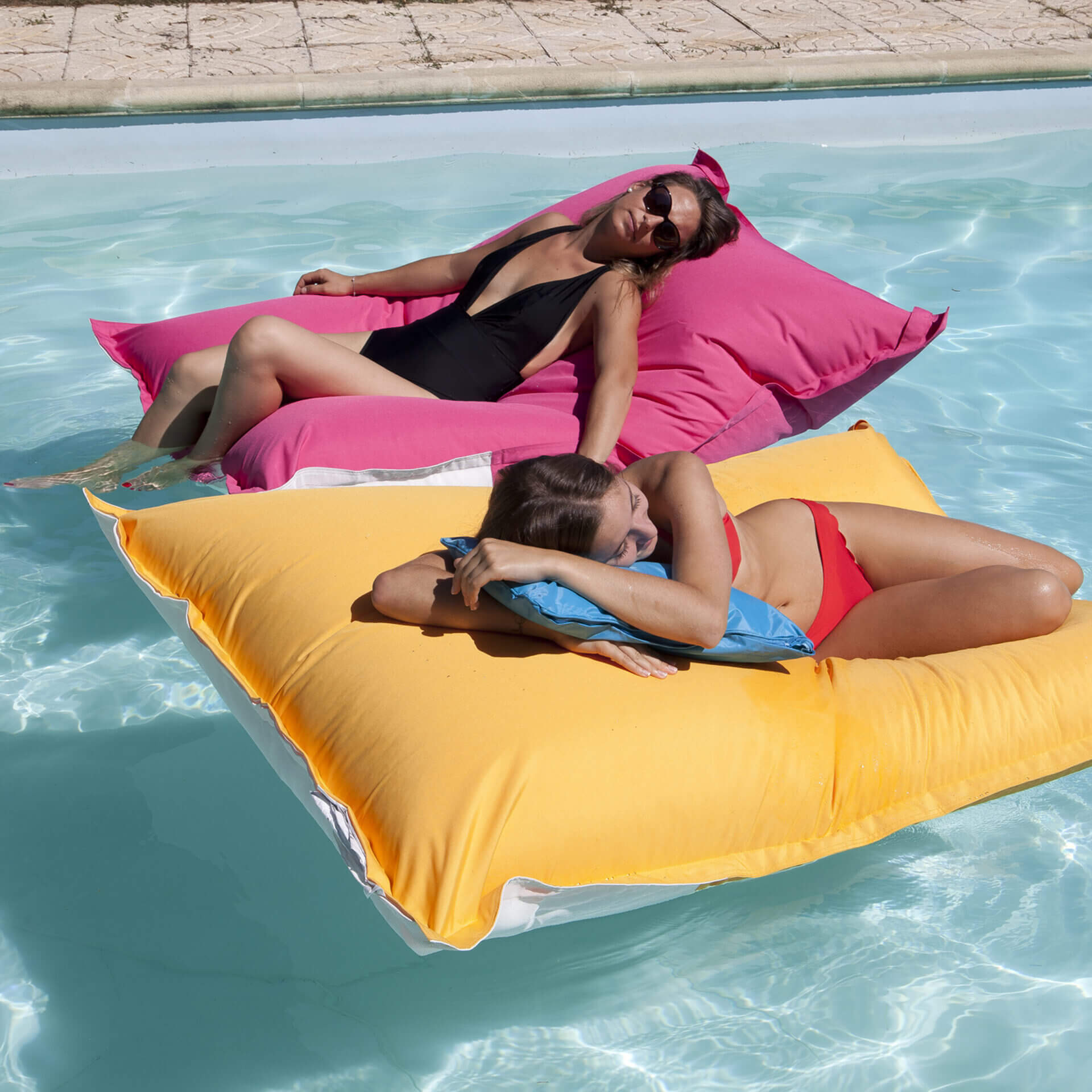 POUF DE PISCINE PAROS ORANGE 130X170CM - 2