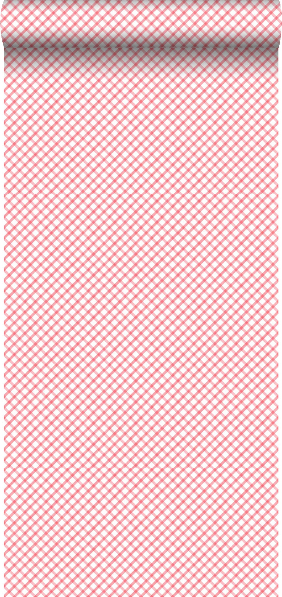 Papel pintado rombo rojo - 53 cm x 10,05 m - estahome