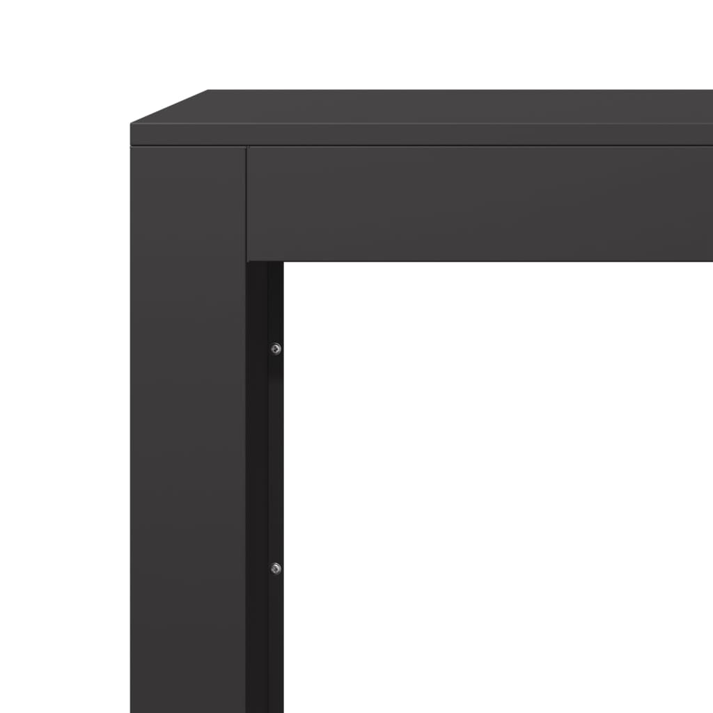 Porte-bûches | Portant de bois de chauffage noir 60x40x80 cm acier CFW275783 - 7