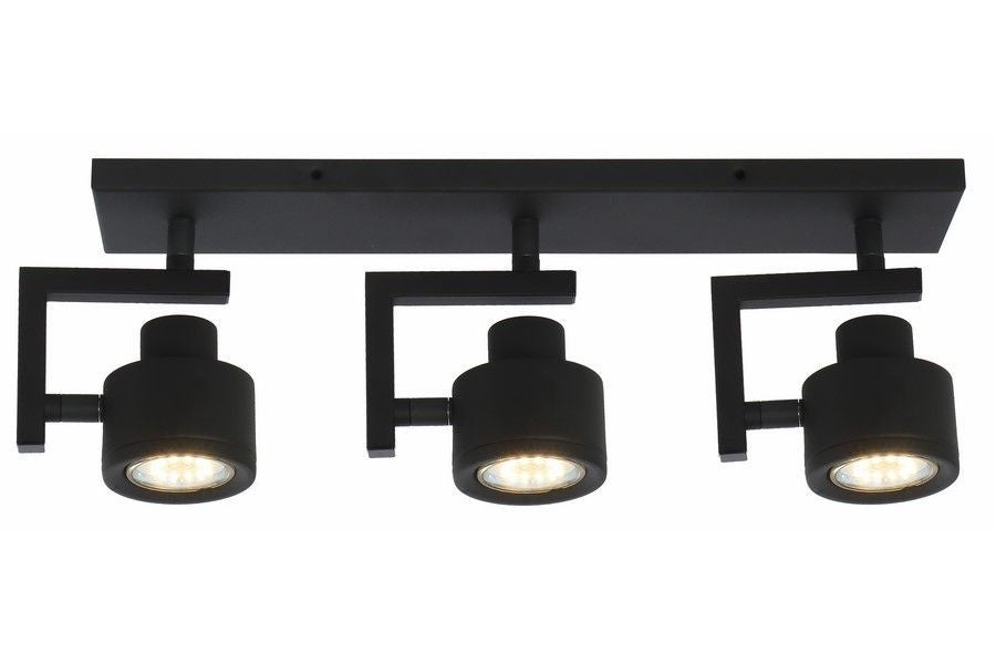 Reflektor sufitowy spot natynkowy Alenis 2 czarny 3xGU10x50W wym: 15 x 41 x 8 cm metal Reality
