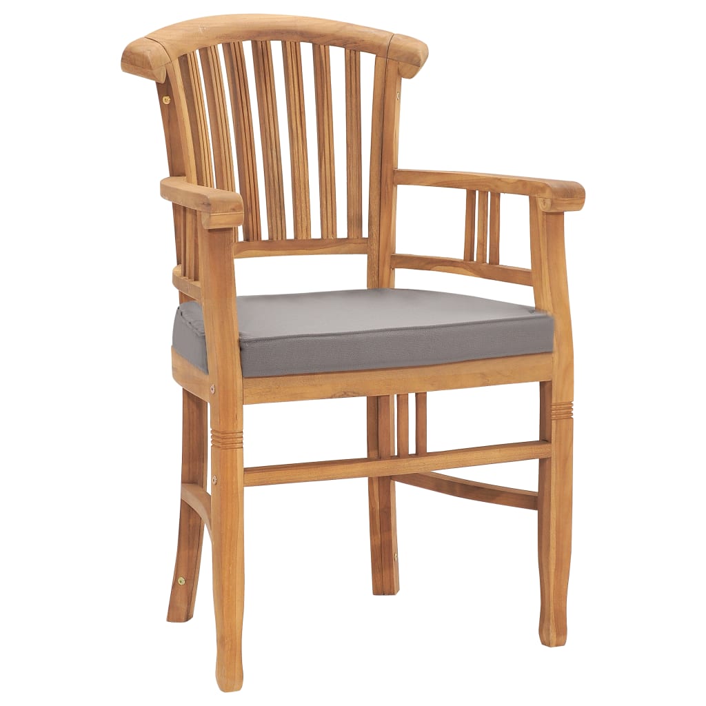 Maison Exclusive - Set da Pranzo da Giardino 3 pz con Cuscini in Legno di Teak - 3