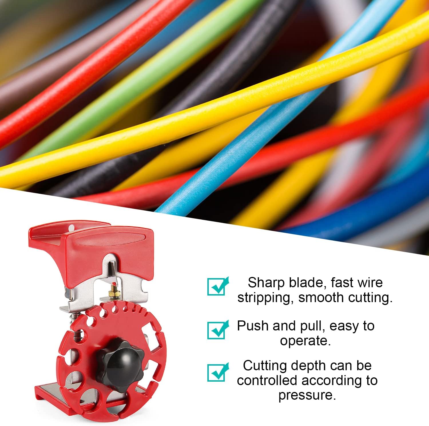 Machine a Denuder Manuelle le Cuivre Portable, Wire Stripper à la Main, Outil à Dénuder Portatif, Machine Denudeuse de Cable, pour Câble 0.9 à 16 mm - 5