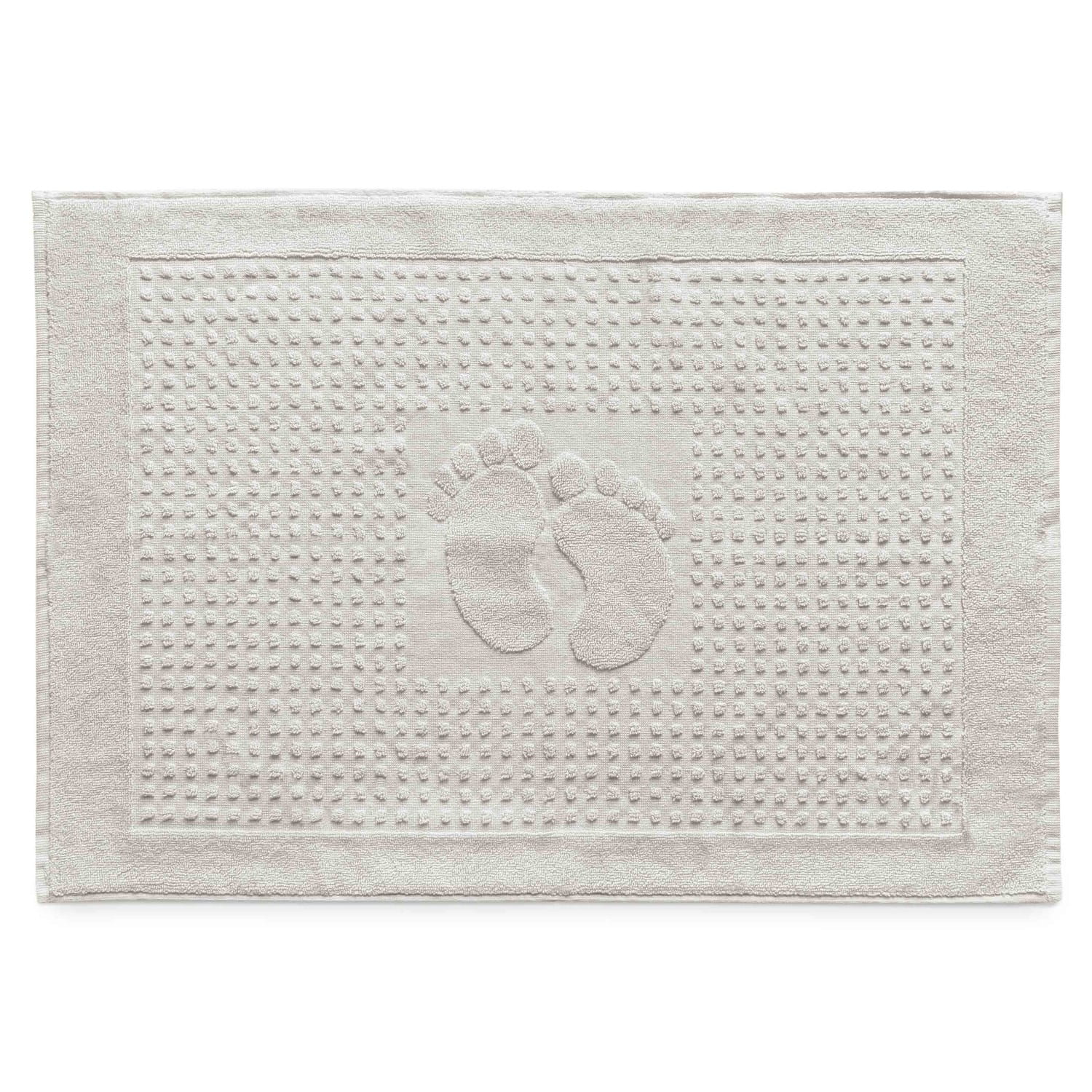 Dywanik łazienkowy 50x70 Stopki, 100% bawełna, kolor popiel - Darymex