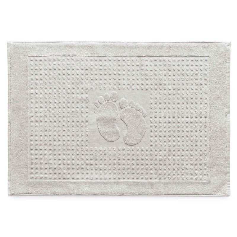 Dywanik łazienkowy 50x70 Stopki, 100% bawełna, kolor popiel - Darymex