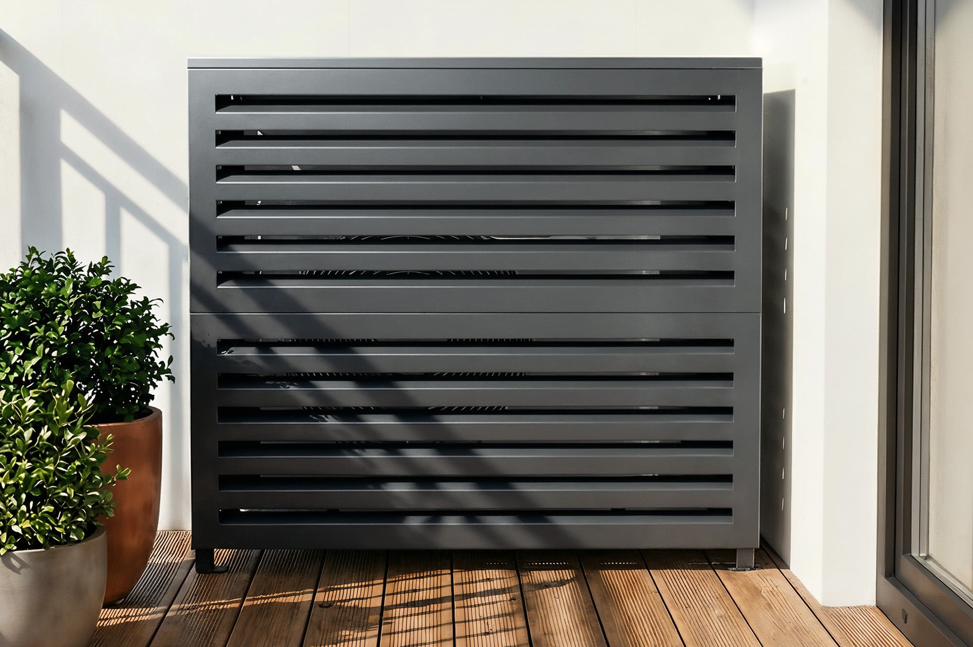 Obudowa Klimatyzatora I Pompy Ciepła ANETO Aluminium Szary - Rozmiar L